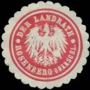 Siegelmarke Der Landrath Rosenberg-Oberschlesien W0386017