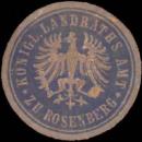 Siegelmarke K. Landrathsamt zu Rosenberg-Schlesien W0386002