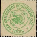 Siegelmarke Siegel der Kreisstadt Rosenberg W0354936