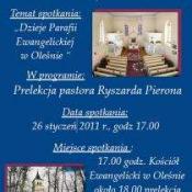 Czwartek Muzealny - Dzieje Parafii Ewangelickiej w Oleśnie